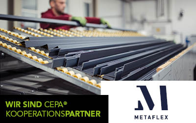 Metaflex als erster CEPA®-Kooperationspartner in der Blechbearbeitung